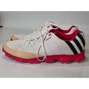Adidas Crossflex Waterproof Golf Shoes Men's Size 15 Art 676017 White Red Black